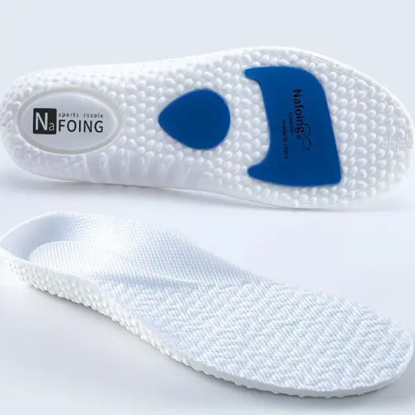 Soft-soled Sports Insoles for Men Shock-absorbing and Breathable in Summer Not Tiring To Stand for A Long Time - White
