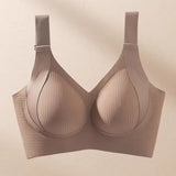 Soft-supported Seamless Bra For Women Push Up Lingerie Gather Side Breast Wireless Beautiful Back Underwear
