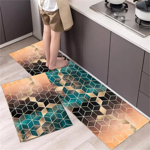 Soft Washable Kitchen Floor Mat - Anti Slip Area Rug - 1-380 / 40cmx120cm 1pc