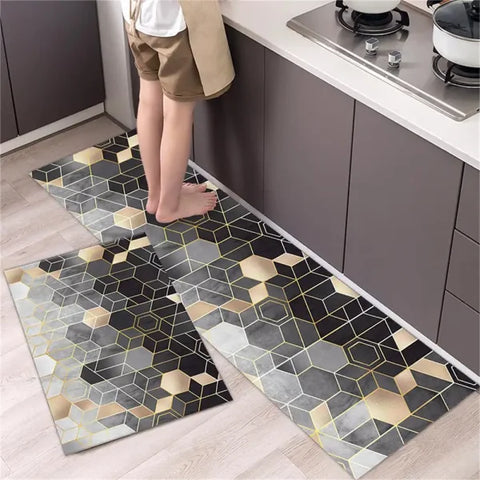 Soft Washable Kitchen Floor Mat - Anti Slip Area Rug - 1-383 / 40cmx120cm 1pc