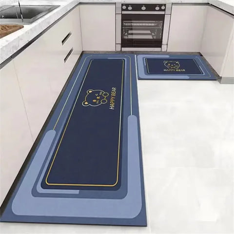 Soft Washable Kitchen Floor Mat - Anti Slip Area Rug