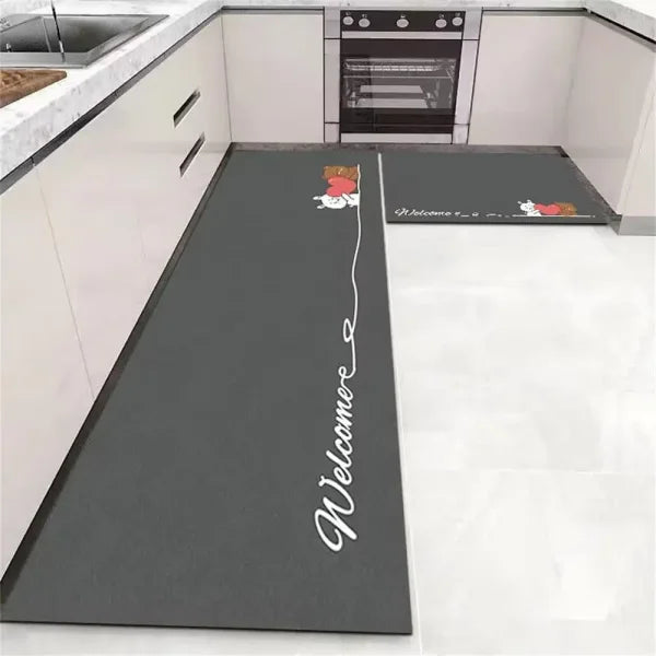 Soft Washable Kitchen Floor Mat - Anti Slip Area Rug