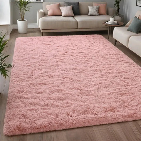 Noahas Solid Color Design Acrylic Rug for Living Room Wash Style