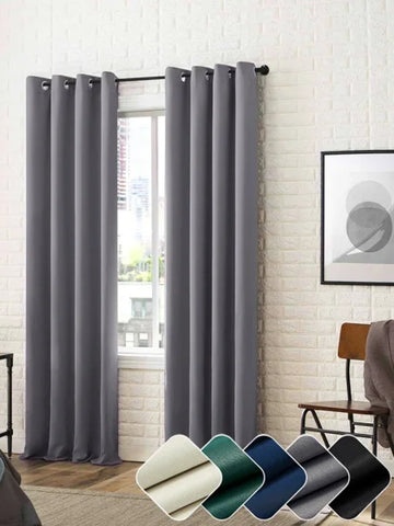 Solid Color Blackout Curtain - Room Darkening & Light Reducing Drapes