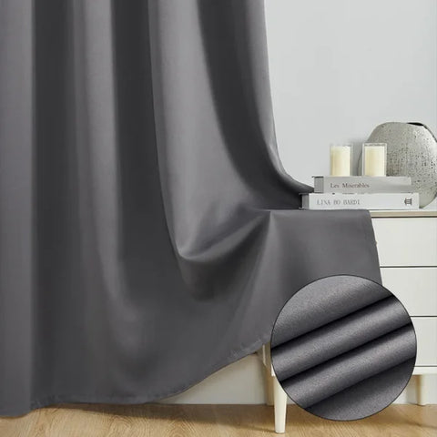 Solid Color Blackout Curtain - Room Darkening & Light Reducing Drapes
