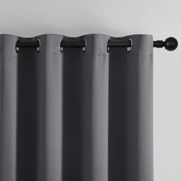 Solid Color Blackout Curtain - Room Darkening & Light Reducing Drapes