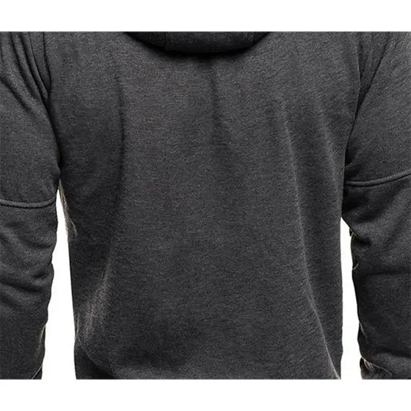 Solid color men’s hooded jacket Casual long-sleeved hoodie Zipper Gym sports hoodie Spring Fall