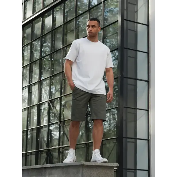 Solid color Men’s t-shirts 2025 High quality Short sleeve tees Hip-Hop Y2k tops Casual Breathable Oversized sports