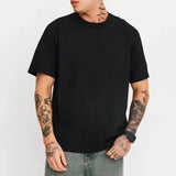 Solid color Men’s t-shirts 2025 High quality Short sleeve tees Hip-Hop Y2k tops Casual Breathable Oversized sports