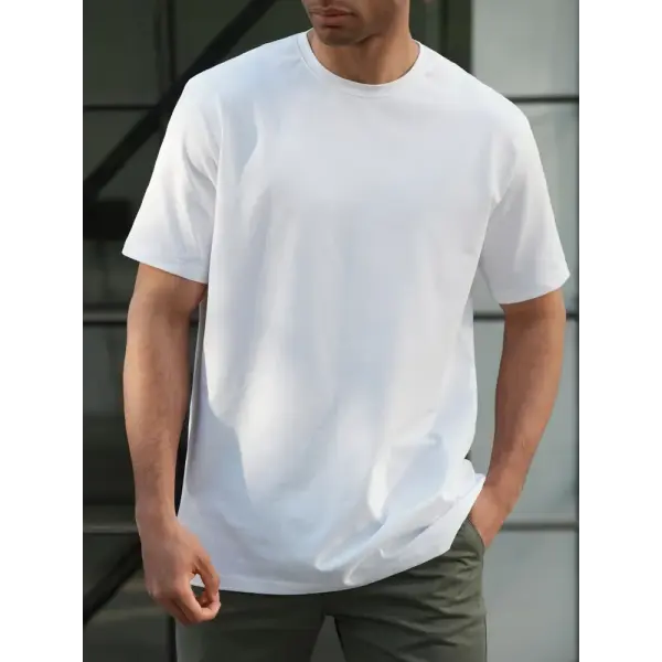 Solid color Men’s t-shirts 2025 High quality Short sleeve tees Hip-Hop Y2k tops Casual Breathable Oversized sports