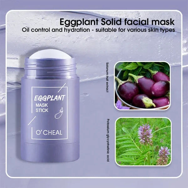 Solid Facial Mask Stick – Green Tea, Honey & Peach for Pore Cleaning & Moisturizing - Himpall