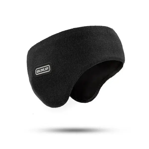 Winter Plush Earmuffs – Soft Warm Ear Covers for Women & Men Outdoor Cold-Weather Protection - black