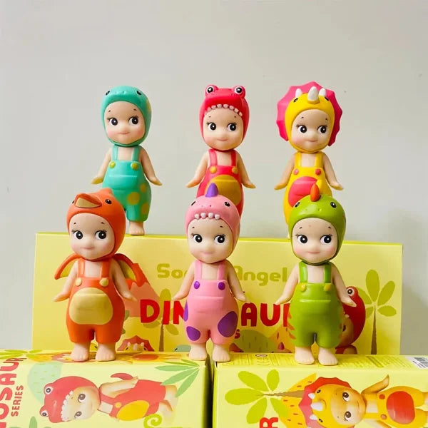 Sonny Angel Dinosaur Hippers Series – Cute Hippie Doll & Trendy Toy Ornament Gift - Himpall