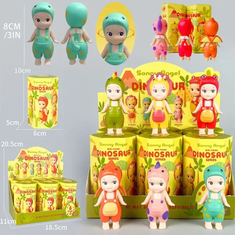 Sonny Angel Dinosaur Hippers Series – Cute Hippie Doll & Trendy Toy Ornament Gift - Himpall