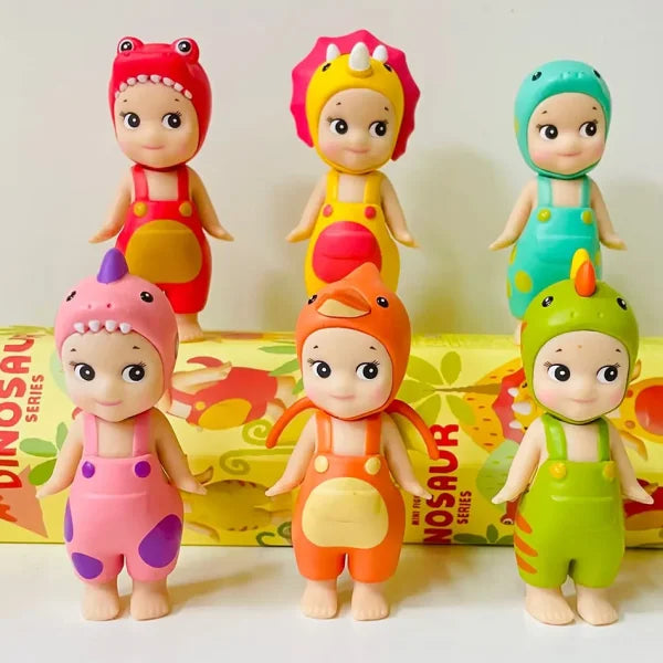 Sonny Angel Dinosaur Hippers Series – Cute Hippie Doll & Trendy Toy Ornament Gift - Himpall
