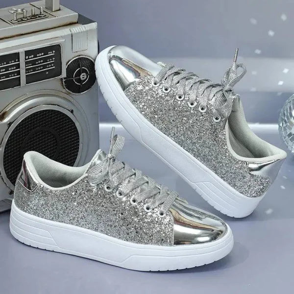 Sparkly Fashion Sneakers with Sequin Design for a Dazzling Look - Himpall