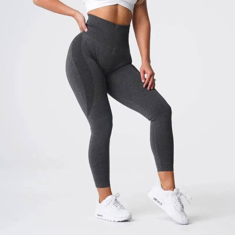 Speckled Seamless Spandex Leggings: Soft Workout Tights