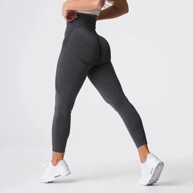 Speckled Seamless Spandex Leggings: Soft Workout Tights