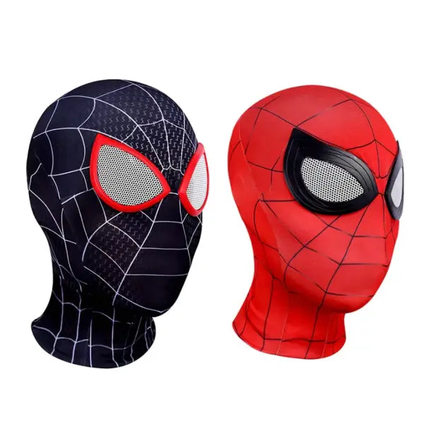 Spider Man Halloween Mask Red Roleplay Costume Accessory - 2PCS