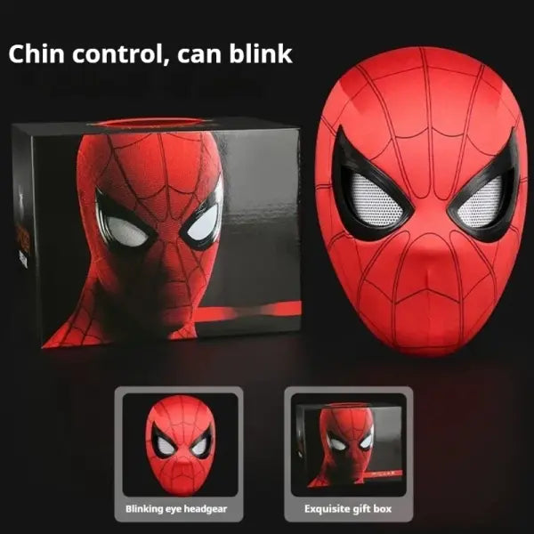 Spider-Man Remote Control Electronic Mask 1:1 Finished Goods Cosplay Gift