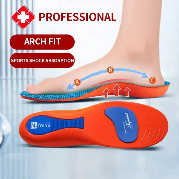 Orthopedic Sport Insoles – Breathable EVA Shock-Absorbing Foot Support for Men & Women