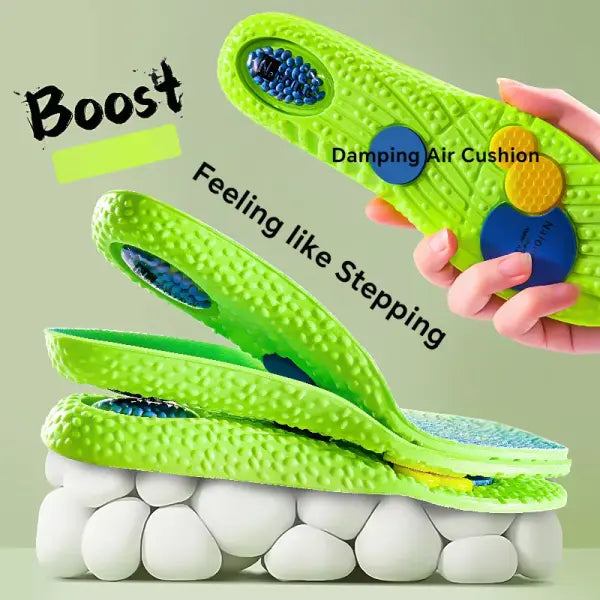 Green EVA Shock Absorption Insoles – Breathable Orthopedic Arch Support for Men & Women - green / EU43-44(270mm) / CHINA