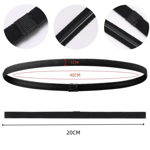Sports Elastic Thin Headbands 4PCS Non-Slip Yoga Running Hairbands