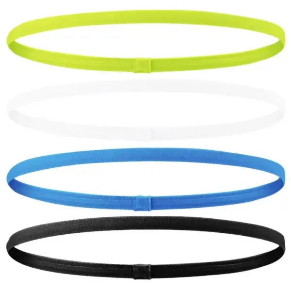 Sports Elastic Thin Headbands 4PCS Non-Slip Yoga Running Hairbands - W11 / One Size