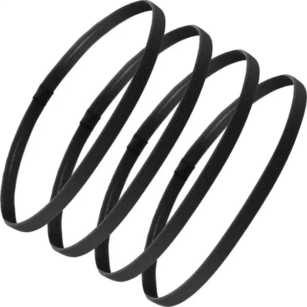 Sports Elastic Thin Headbands 4PCS Non-Slip Yoga Running Hairbands - W1 / One Size