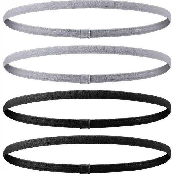 Sports Elastic Thin Headbands 4PCS Non-Slip Yoga Running Hairbands - W5 / One Size