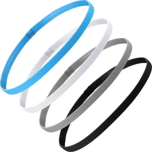 Sports Elastic Thin Headbands 4PCS Non-Slip Yoga Running Hairbands - W6 / One Size