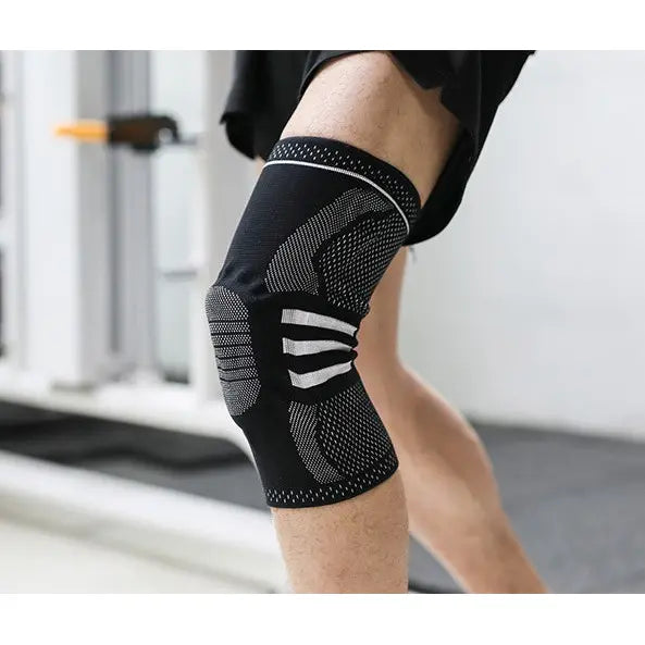 Sports Running Fitness Protection Knee Pads Brace Strap - Black apair / L - Hair Remover