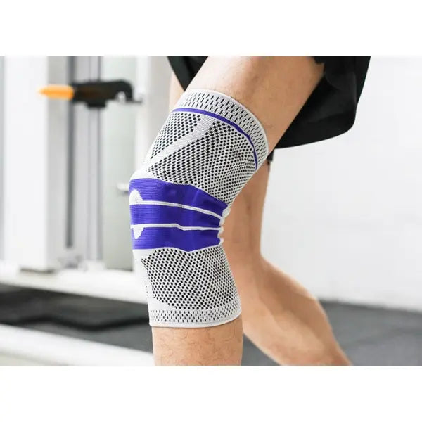 Sports Running Fitness Protection Knee Pads Brace Strap - Gray apair / L - Hair Remover