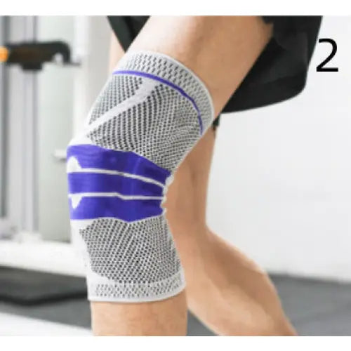 Sports Running Fitness Protection Knee Pads Brace Strap - Grey anti slip 1pc / M - Hair Remover