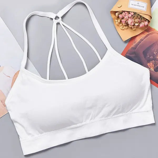 Sports underwear women seamless crop top nylon for yoga fitness activewear