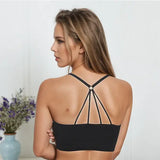 Sports underwear women seamless crop top nylon for yoga fitness activewear