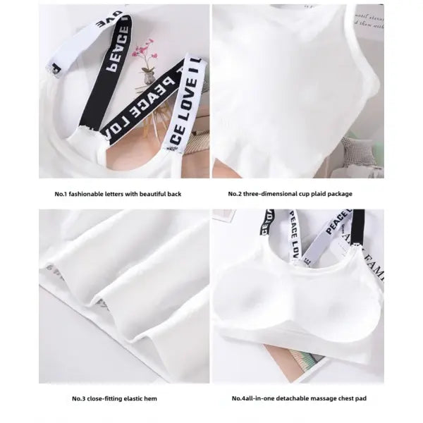 Sports underwear women seamless crop top nylon for yoga fitness activewear