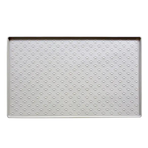 Spot Pet Mat Waterproof And Easy To Clean Silicone Dog Mat Cat Mat Square Pet Placemat Pet Supplies - Beige / Small