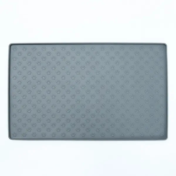 Spot Pet Mat Waterproof And Easy To Clean Silicone Dog Mat Cat Mat Square Pet Placemat Pet Supplies - Grey / Small