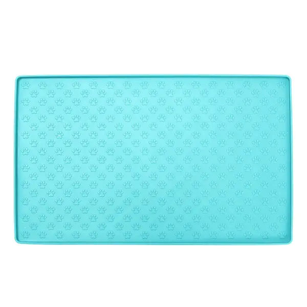 Spot Pet Mat Waterproof And Easy To Clean Silicone Dog Mat Cat Mat Square Pet Placemat Pet Supplies - Green / Small