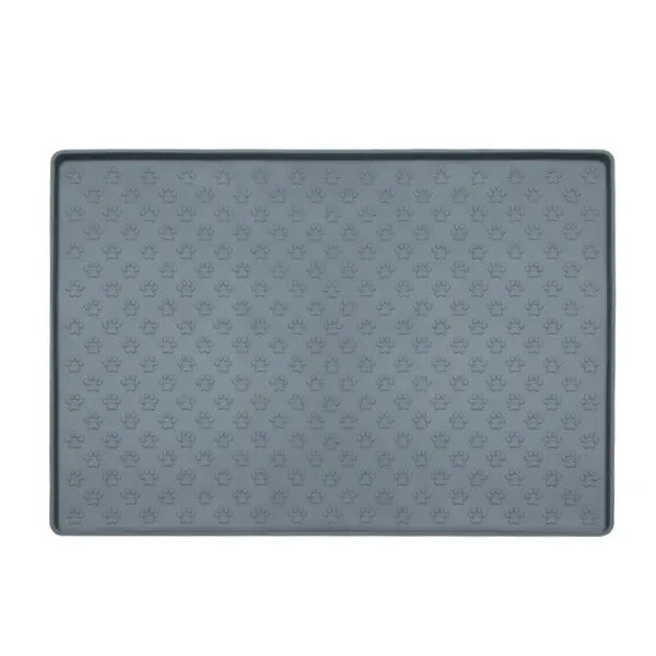 Spot Pet Mat Waterproof And Easy To Clean Silicone Dog Mat Cat Mat Square Pet Placemat Pet Supplies - Blue / Small