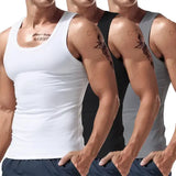 Spring And Summer Multi-color Three-piece Combination Short Sleeve - White And Black Light Gray / L - None