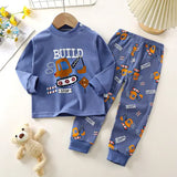 Spring Autumn Children Pajamas Set Kids Baby Girl Boys Underwear Clothing Long Sleeve Sleepwear Pajamas Sets Kids