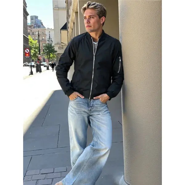 Lightweight Jacket Windbreaker Casual Zip Up Coat