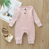 Baby Cotton Romper – Long Sleeve Spring/Autumn Jumpsuit Playsuit for Newborn Boys & Girls