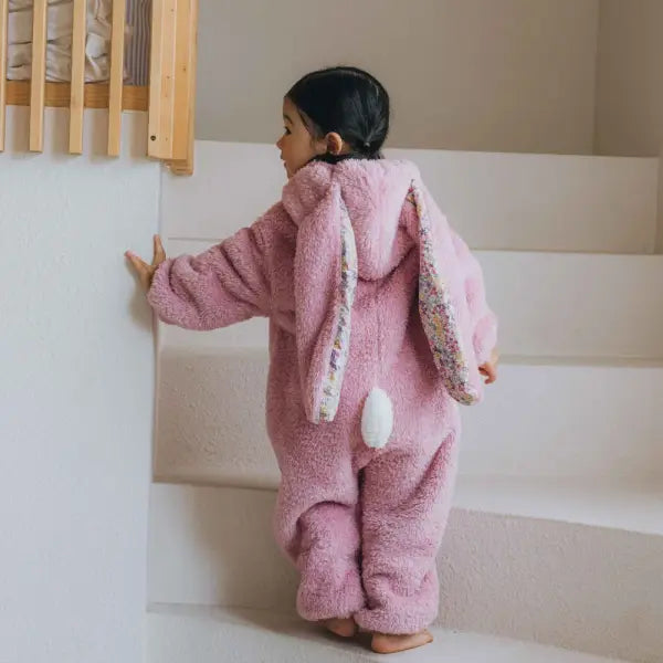 Baby Rabbit Romper – Spring Hooded One-Piece Jumpsuit Pajamas for Newborn Boys & Girls
