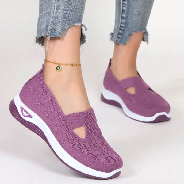 Spring new women’s sports shoes fashionable breathable lightweight non-slip wear-resistant casual sports shoes flat