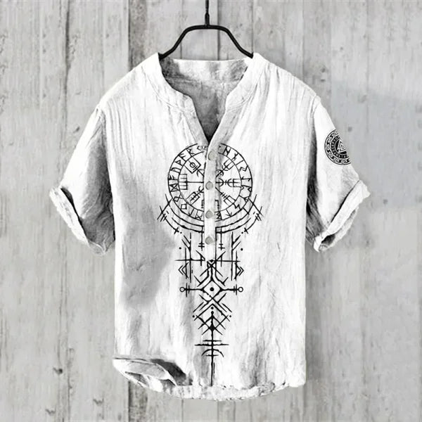 Spring & Summer Hawaiian Style Shirts – 100% Linen Casual Men’s & Women’s Tops - ARU211 / XXXL