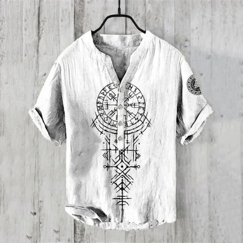 Spring & Summer Hawaiian Style Shirts – 100% Linen Casual Men’s & Women’s Tops - ARU211 / XXXL