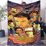SS-Stranger TT-Things Series Blanket Soft Cozy Portable Lightweight Flannel Throw for Sofa Bed All Season Use Home